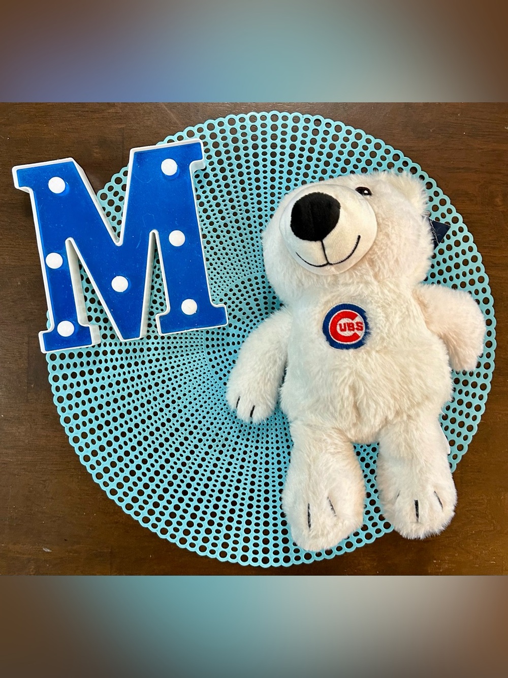Chicago Cubs 10-12” Polar Bear Plush With Tags